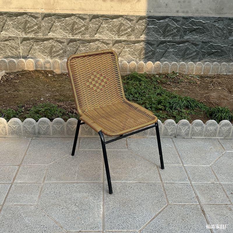 Hand-Woven Rattan Chair: Portable, Light, Luxury Outdoor Seating for Adults & Children