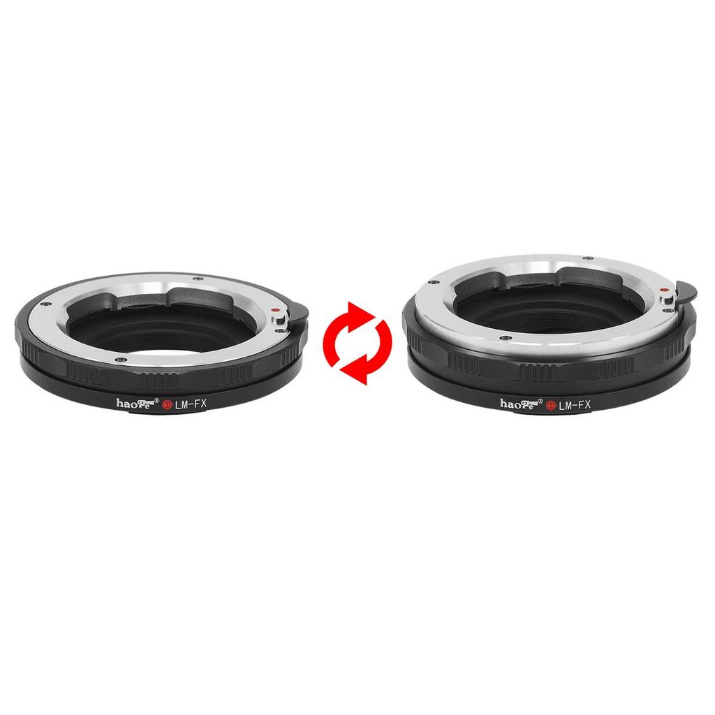 Haoge Macro Focus Lens Mount Adapter for Leica M LM Zeiss ZM Voigtlander VM Lens To Fujifilm Fuji X FX Mount Cameras Copper X-E1 X-E2 X-E2s X-E3 X-H1