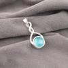 Blue Cat's Eye Gemstone Pendant, 925 Sterling Silver Pendant Jewelry, Handmade Jewelry Pendant, Balancing Jewelry Gift For Women