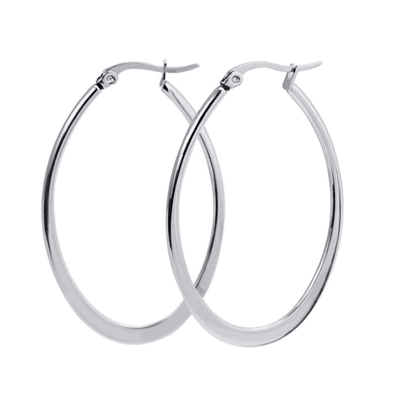 Minimalist Square Hoop Earring for Women Girls Ear Huggie Rectangle Hoops Dangle Stainless Steel Not Allergic