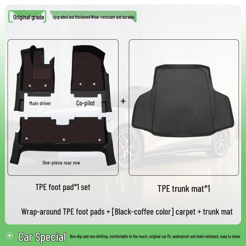 2025 BYD Han L EV/DMP TPE Floor Mats Full Coverage Interior Modification
