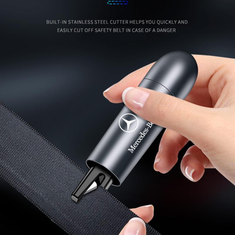 1pcs Car Broken Window Hammer Mergency Escape Tool Car Goods For Mercedes-Benz AMG C500 C200 C300 A B C E GLA CLA GLK GL ML GLE W204 W205 W203 W211