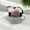 Fidget Clicker Animal Keychain Sound Light Design Puppy Cow Voice Pendant Mini Sensory Toy for Purse Backpack