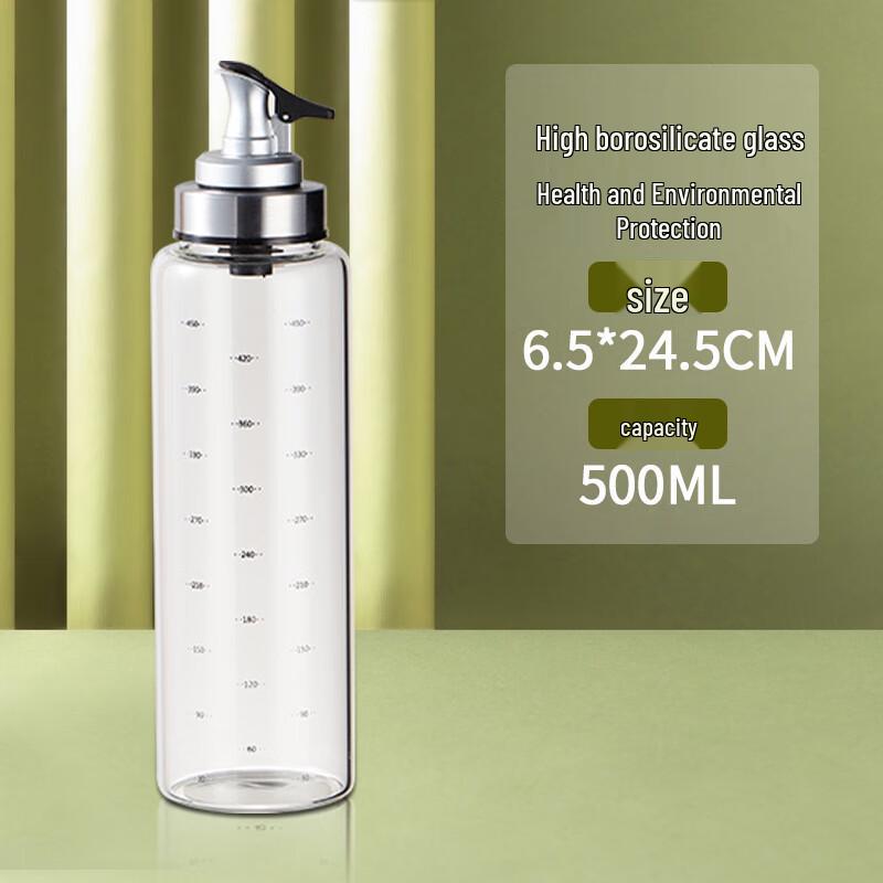 TLXT 500ml Borosilicate Glass Oil & Vinegar Dispenser Set of 3
