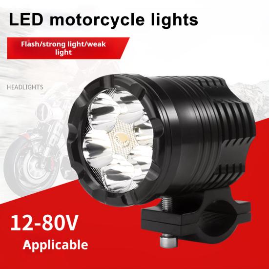 Motocyklový LED světlomet 3200 vysoce lumenů Super jasný IP67 Vodotěsný 6000K Univerzální Snadná instalace Výměna motocyklového světlometu
