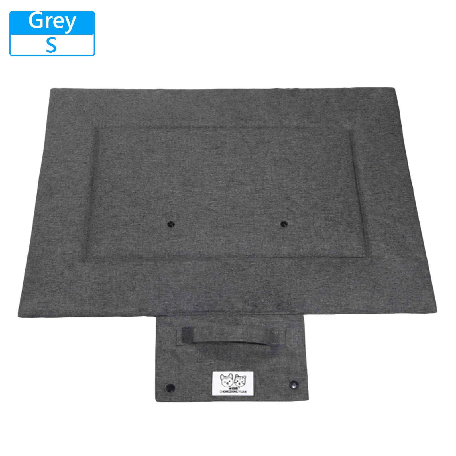 

Portable Folding Blanket Wear Resist Chew-Proof Pet Mattress Washable Teflons-Coated Thin Dog Pad for Dogs & Cats Accessories S серый