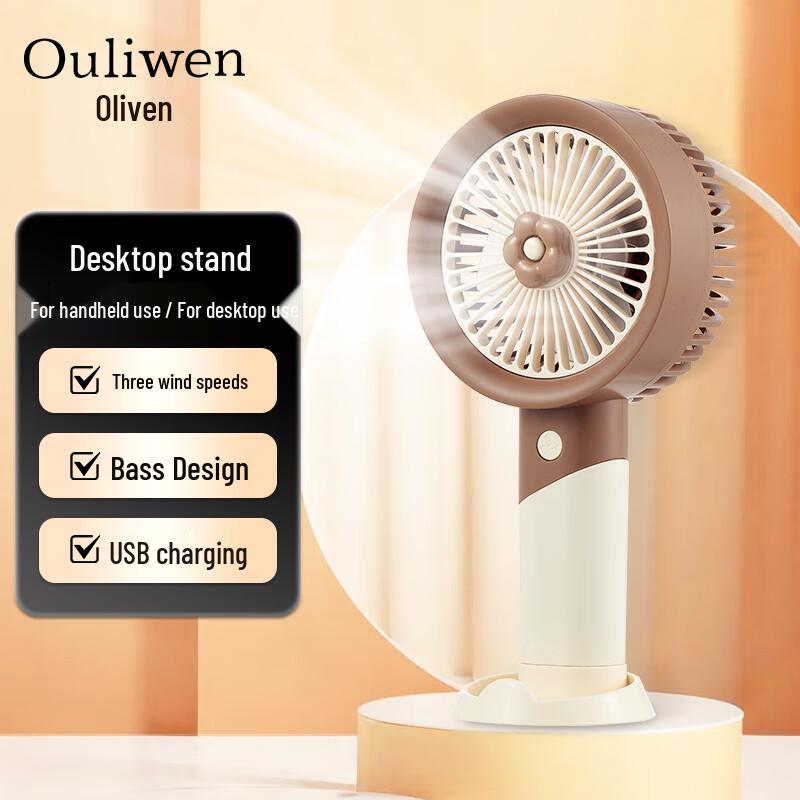 Oliwen Portable USB Rechargeable Mini Desk Fan