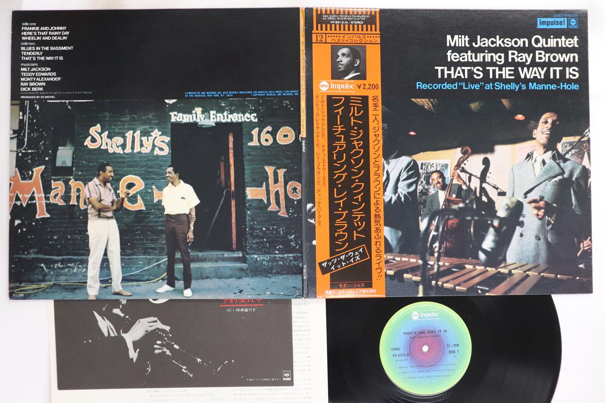 

LP Record MILT JACKSON QUINTET - That s The Way It Is YP8512AI IMPULSE 1976 Japan Obi Jazz Used