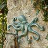 Gancho Decorativo para Abrigos de Pulpo de Hierro Fundido, Colgador de Metal Rústico para Ropa en Pared, Portarrollos para Toallas de Mano Náutico para Dormitorio Baño Cocina