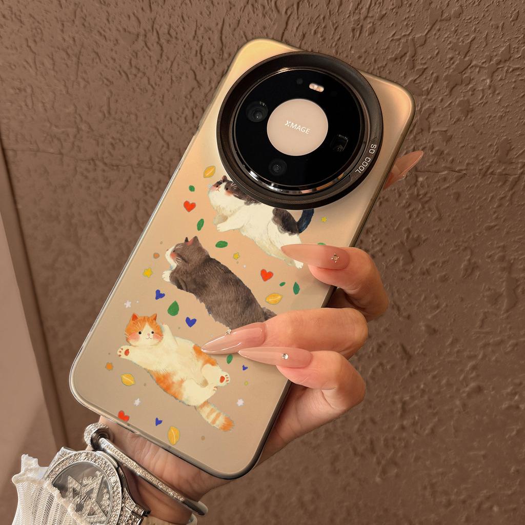 Watercolor kitten is suitable for Huawei mate80 mobile phone case mate80promax new mate70 all-inclusive anti-defense