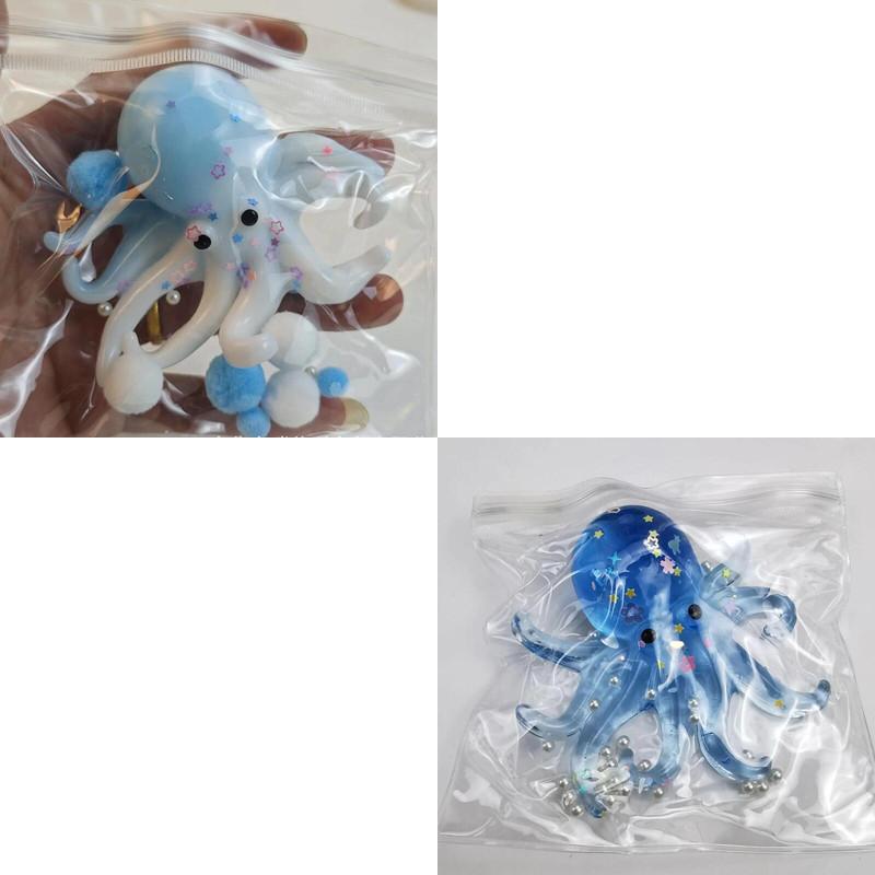 Glitter Octopus Squeeze Toy Slow Rebound Squishy Sugar Stress Relief Ball for Kids Cute Fidget Toy Squishy Ocean Sensory Decompression Gift