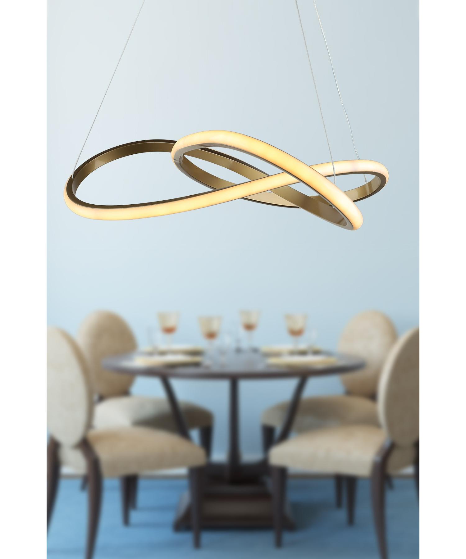 

Загреб 3 Цветная светодиодная люстра упала