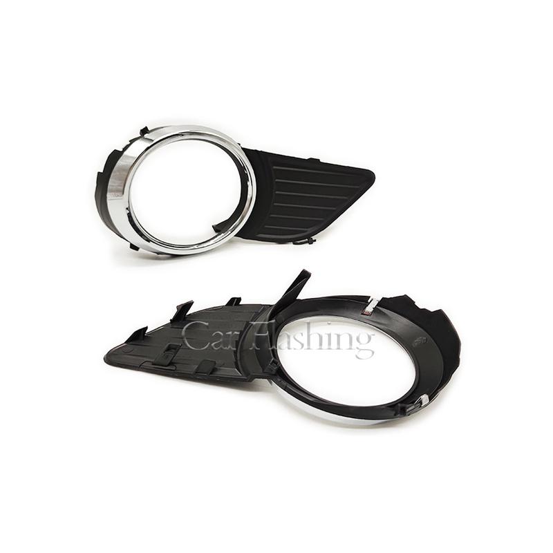 For Toyota Sienna XLE LE 2011 2012 2013 2014 2015 2016 2017 Front Bumper Fog Lights Frame Cover Bezel With Lamp Holes