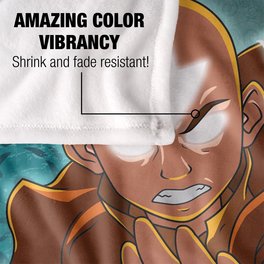 Avatar: The Last Airbender Silky Anime Aang Supersoft Blanket