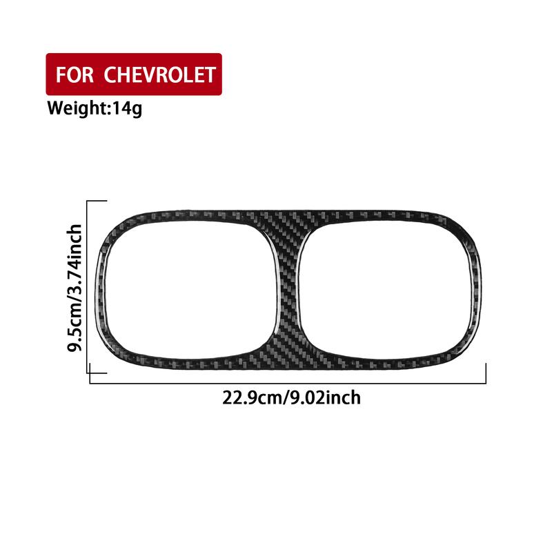 For Chevrolet Trailblazer 2002-2009 Real Carbon Fiber Stickers Central air Vent outlet Panel Car Accessories Interior decorative