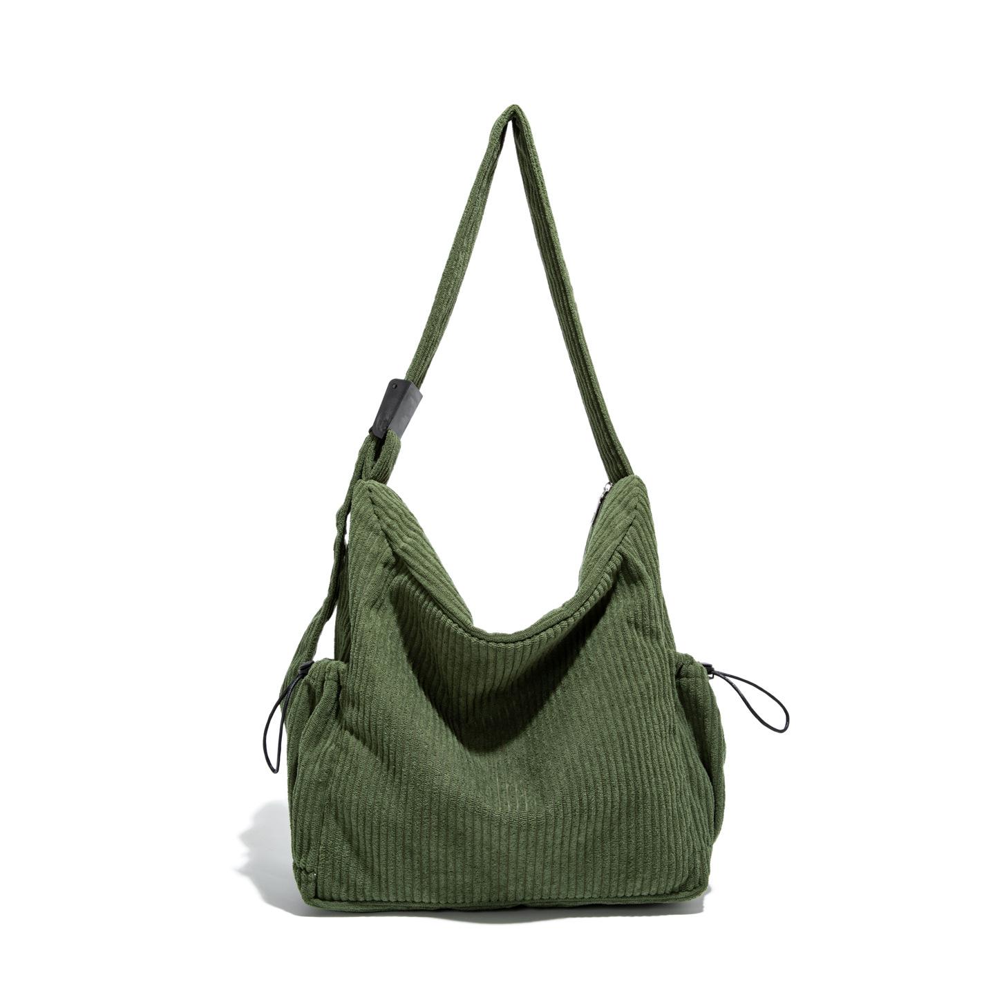 

Винтажная повседневная модная женская сумка через плечо большой вместимости зелёный