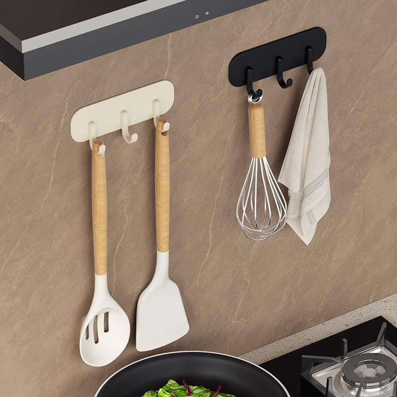 Refrigerator Magnetic Hook, Household Key, Soup Spoon, Wall Mounted Miscellaneous Sorting Rack, Door Rear Non Perforated Hook