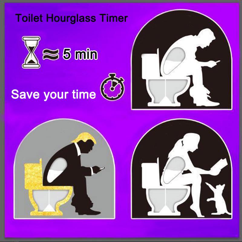 Toilet Hourglass Timer 5 Minute Restroom Sand Clock Prevent Procrastination Manage Time Countdown Birthday Christmas Funny Gifts