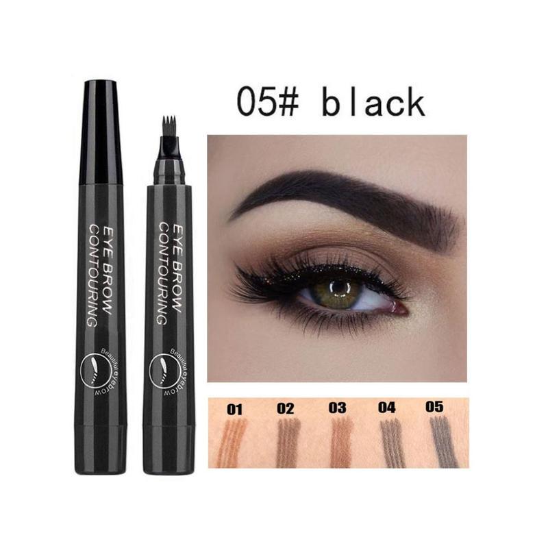 

3D Magic Microblading Eyebrow Pencil Makeup Tool Tint 4 Tip Liquid Brow Tattoo Pen 05