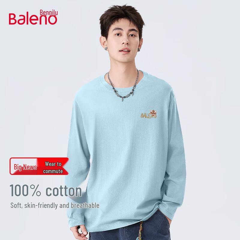 Baleno Unisex Heavyweight Cotton Long Sleeve T-Shirt M