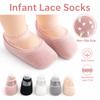 Rubber Soles Newborn Socks Soft Cotton Baby Socks Adorable Infant Lace Socks  For Newborns