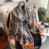 Luxury Design 180X90Cm Shawls  Beach Women Square Scarves Popular The Four Seasons Bandanna Sunscreen  Style Silk Scarf