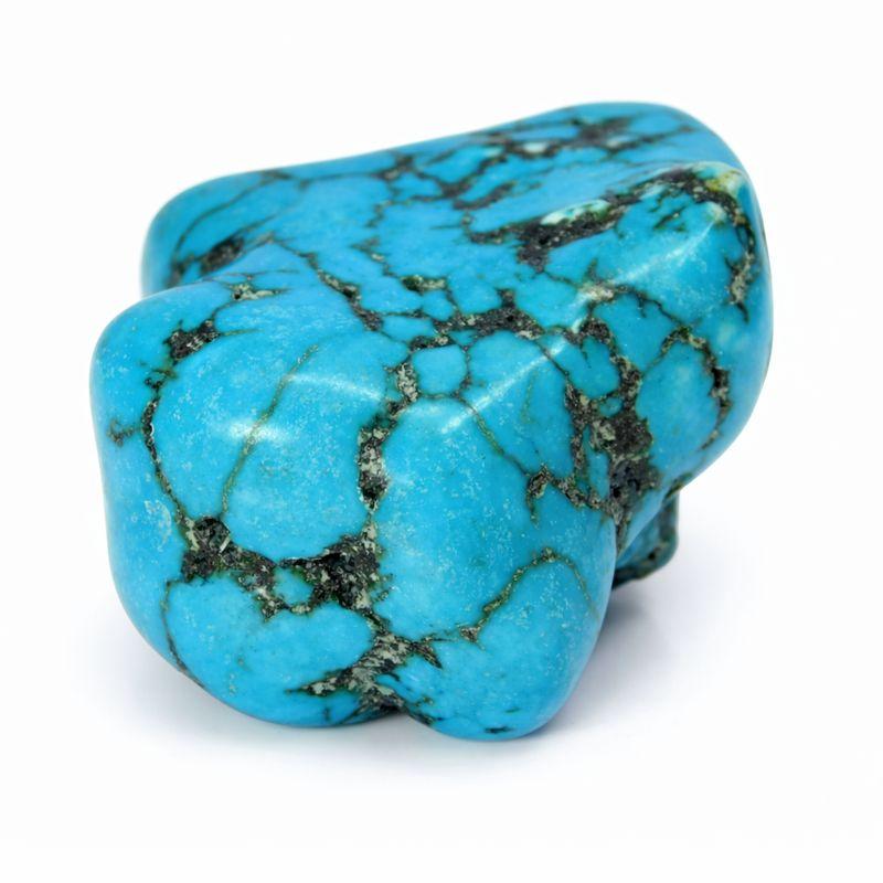 Natural Blue Turquoise Loose Gemstone 169 ct Rough Slab Uncut for Lapidary and Gem Collections