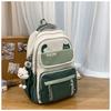 Korean Version Ins New Highvalue Collegestyle Contrasting Backpack, Casual and Lightweight Largecapacity Backpack for Junior High School Students