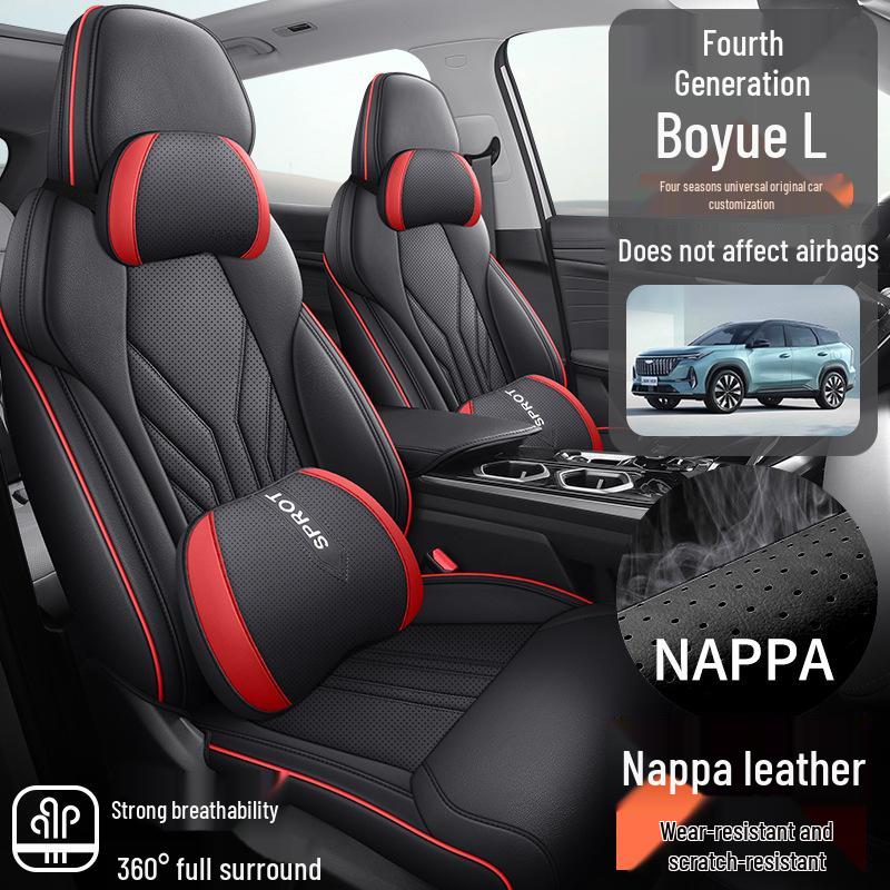 All-Season Napa Leather Car Seat Cover for 4th Gen Boyue L