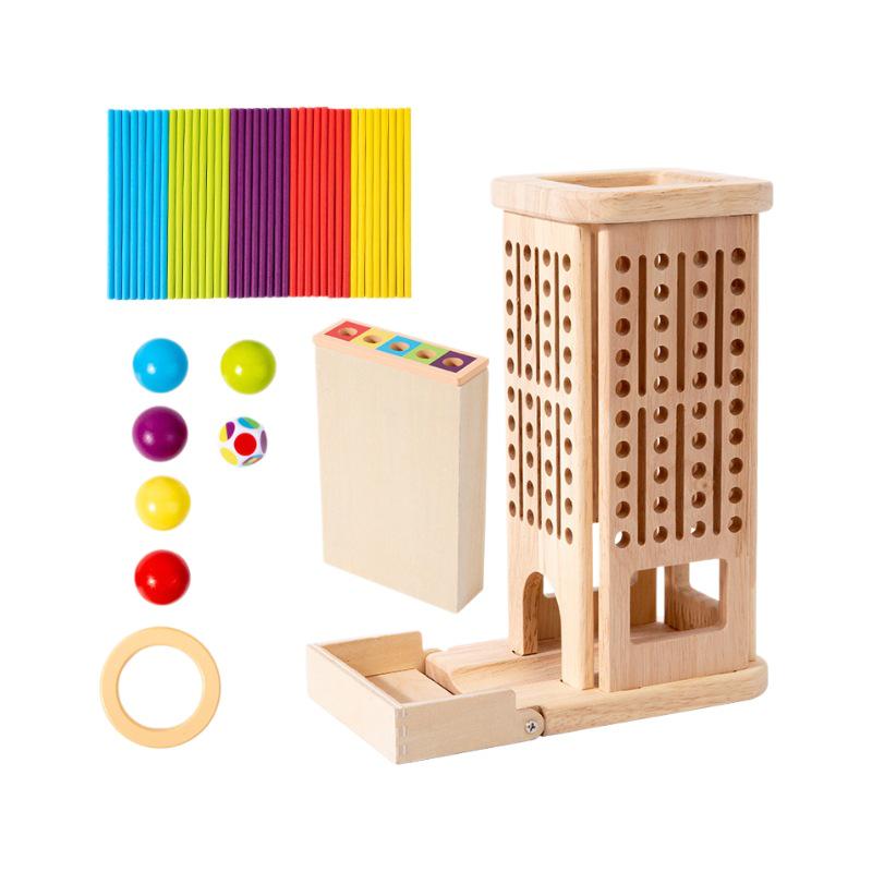 Three-in-One Balance Sticks Game for Kids: Educational Wooden Toy for Attention and Parent-Child Interaction