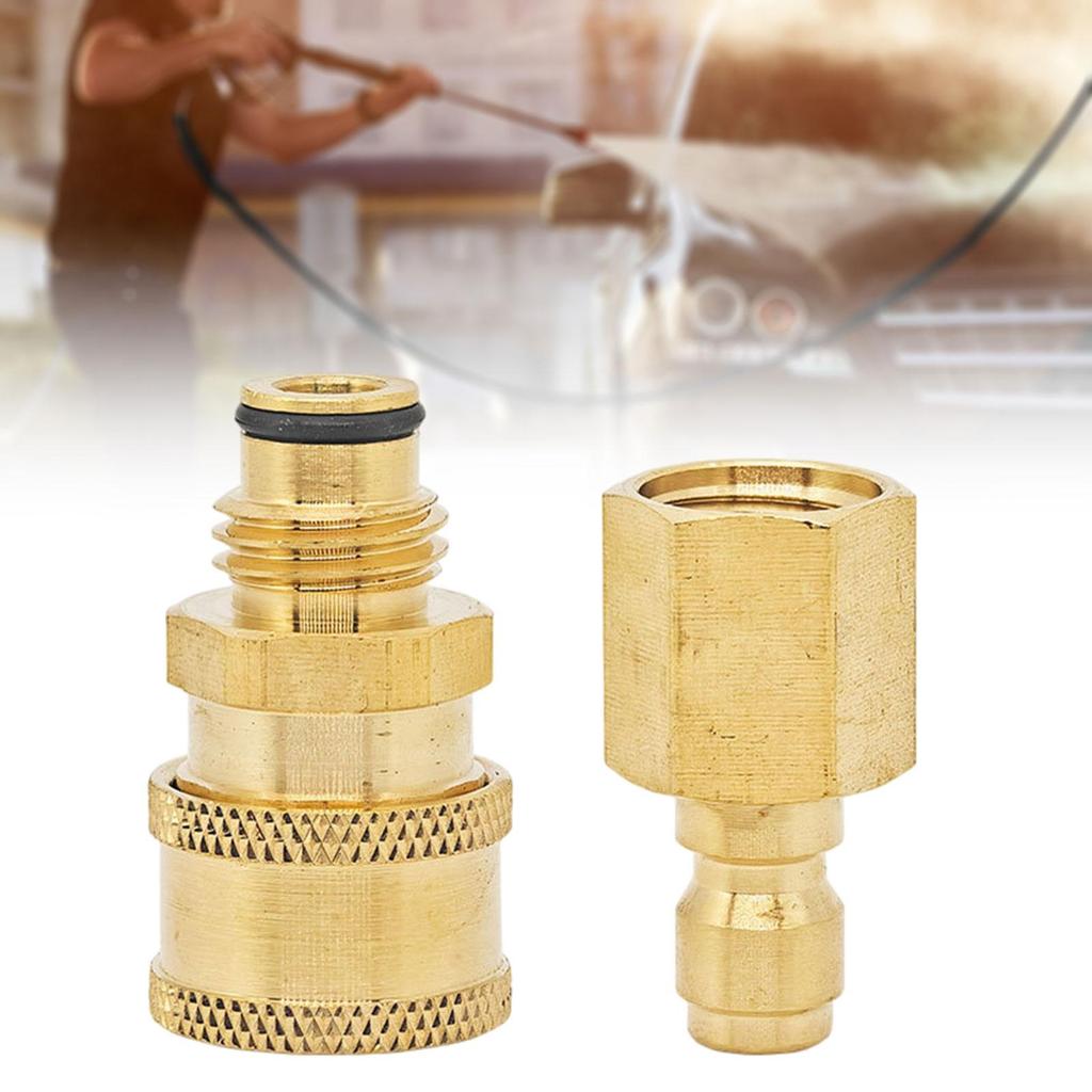 Pressure Washer Adapter Sturdy Professional Copper Replacement Premium Leakproof Pressure Washer Parts Coupler Quick Connect Kit