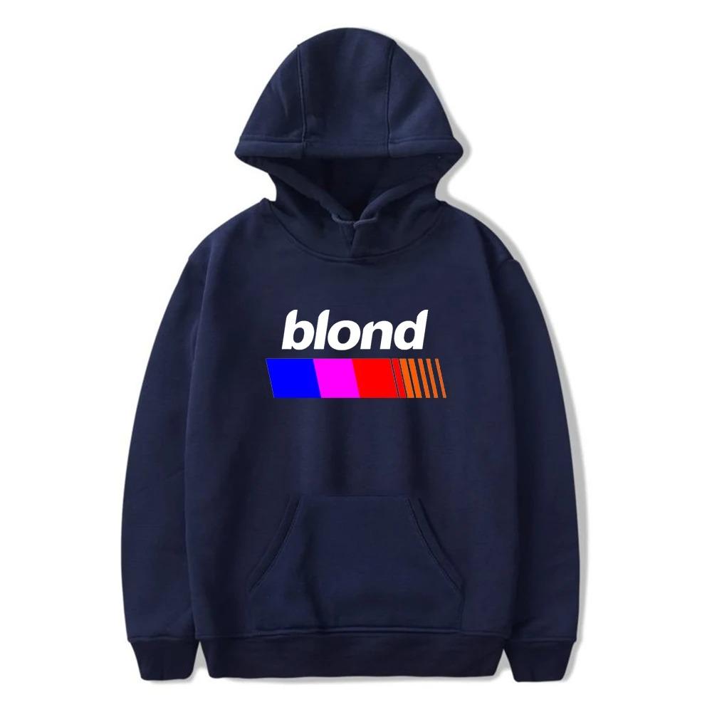 Trend Pop Singer Frank Hoodie Ocean Print Women Men Cotton Sweatshirt Streetwear Blond Pullover Fashion Winter Clothes Tops