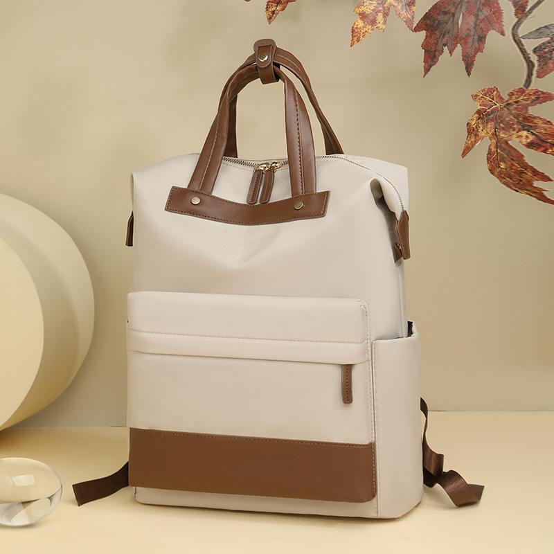 Women's Splicing Backpack Large Capacity Commuter Backpack