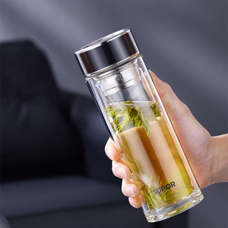 SUPOR Double-Layer Tea Infuser Glass Bottle