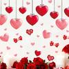 Heart Shaped Wall Window Stickers Valentine'S Day Festive Party Atmosphere Decorations For Home Party Shop Restaurant