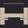 New Cross Self Tapping Screw Wardrobe Layer Plate Holder Cabinet Glass Partition Nails Fixed Screw Shelf with Non-Slip Sleeve