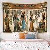 Ancient Egyptian Tapestry  Pharaohs  Hieroglyphics for Bedroom Decor Historical Style Enhance Your Space with Cultural Charm