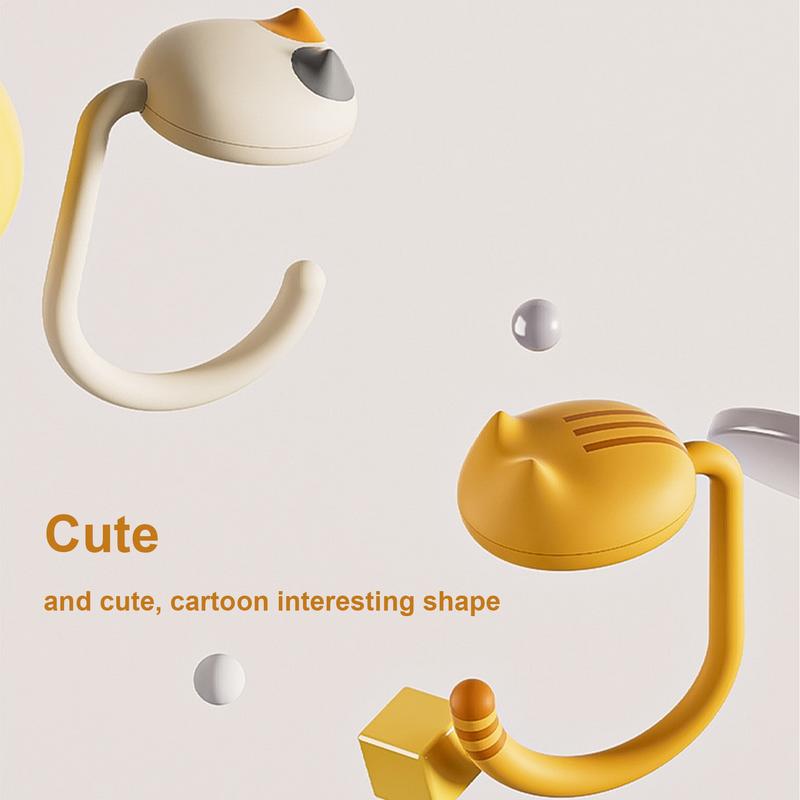 Purse Hook For Desk Cute Cat Bag Hooks For Tables Multifunctional Desktop Organizer Storage Holder For Home School Saving