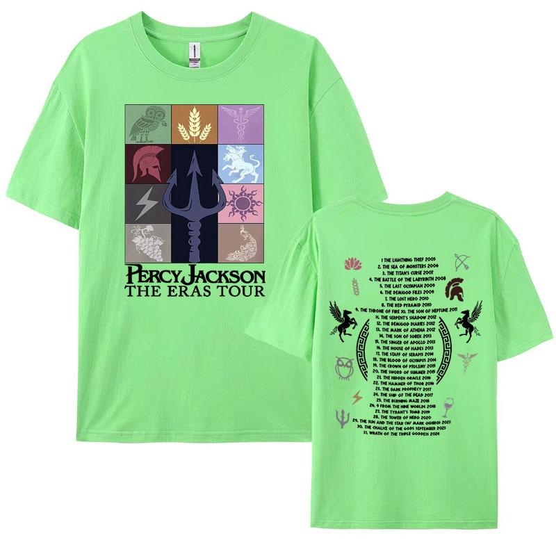 

Percy Jackson and The Olympians Eras Tour Tee Shirt Men Women Fashion Retro Short Sleeve T-shirt Casual Cotton Oversized T Shirt 4XL
