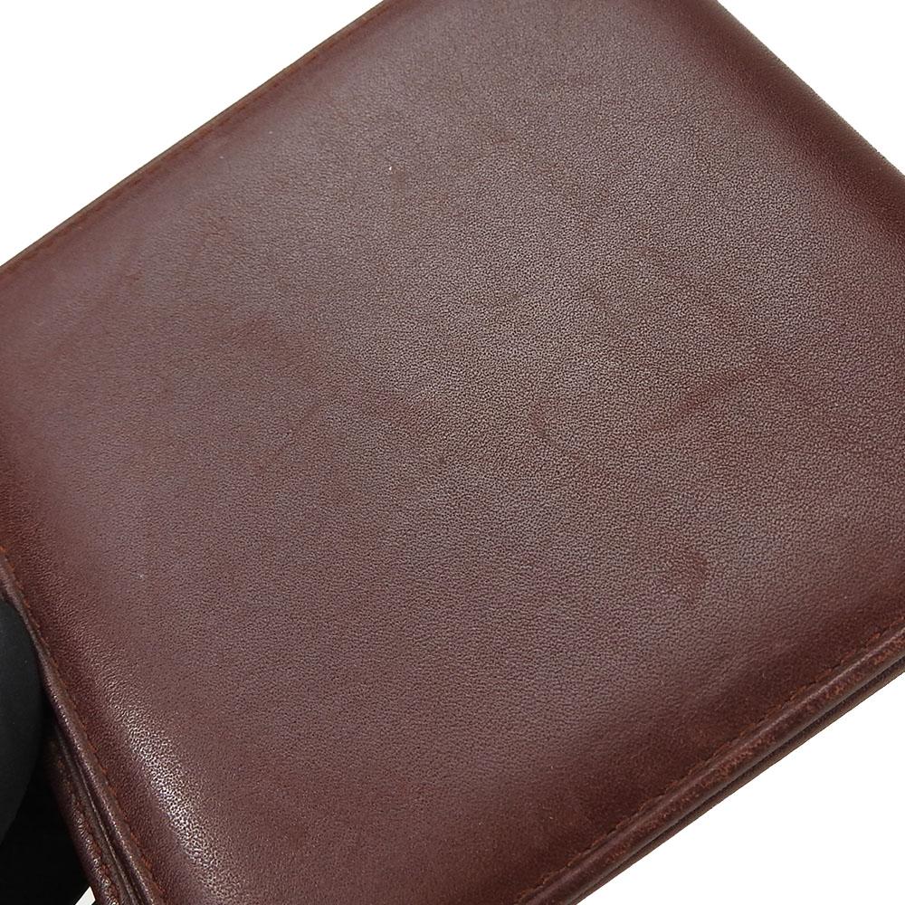 Used CARTIER Bill Compartment Must leather Bordeaux Bordeaux Bifold Wallet