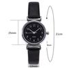 Simple Women Small Round Dial Arabic Numbers Analog Quartz Wrist Watch Gift