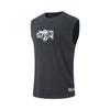 Li Ning Badfive Letter Round Neck Comfortable Breathable Versatile Sleeveless Vest Men Tops Black AVSV177-3