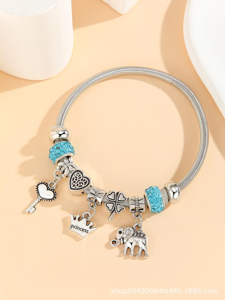 Fashion Multi-Element Rhinestone Beaded DIY Bracelet Jewelry