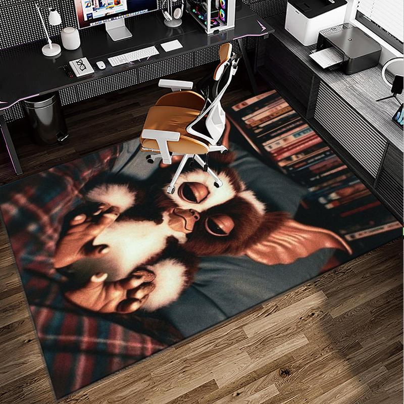 Mysterious Little Monster Office Rug Chair Mat, Game Carpet, Suitable for Front Door, Bedroom, Living Room, Desk, Holiday Gift