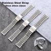 Edelstahlarmband 18mm 20mm 22mm Metall-Uhrenarmband Universelles Armband für Herren Damen Armbandzubehör für Seiko für Omega