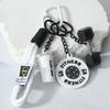 3DMini Dumbbell Fitness Kettle Keychain for Women Men Fashion Bag Pendant Fitness Enthusiast Athlete Bag Car Key Decoration Gift
