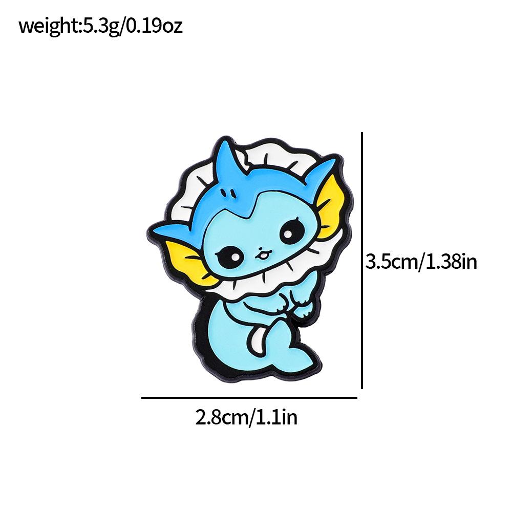 Japanese Pokémon Ibrahimovic Metal Badge Pokémon Pokémon Alloy Brooch Accessory Pin