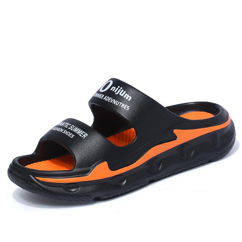 Sommer Herreslippers Utendørssandaler Strand Komfortable Myke Slides Innendørs Fritidssko
