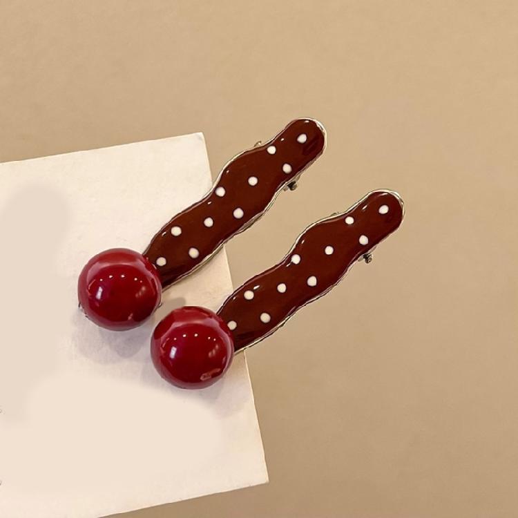2pack Stylish Heart Shape Hair Clip Colorful Hair Barrettes Trendy Comfortable Hairpin Hair Accessories