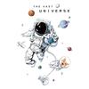 Astronaut Wall Stickers for Kids Room Nursery, Removable PVC Decals DIY Poster Murals, Bedroom Living Room Home Decor
